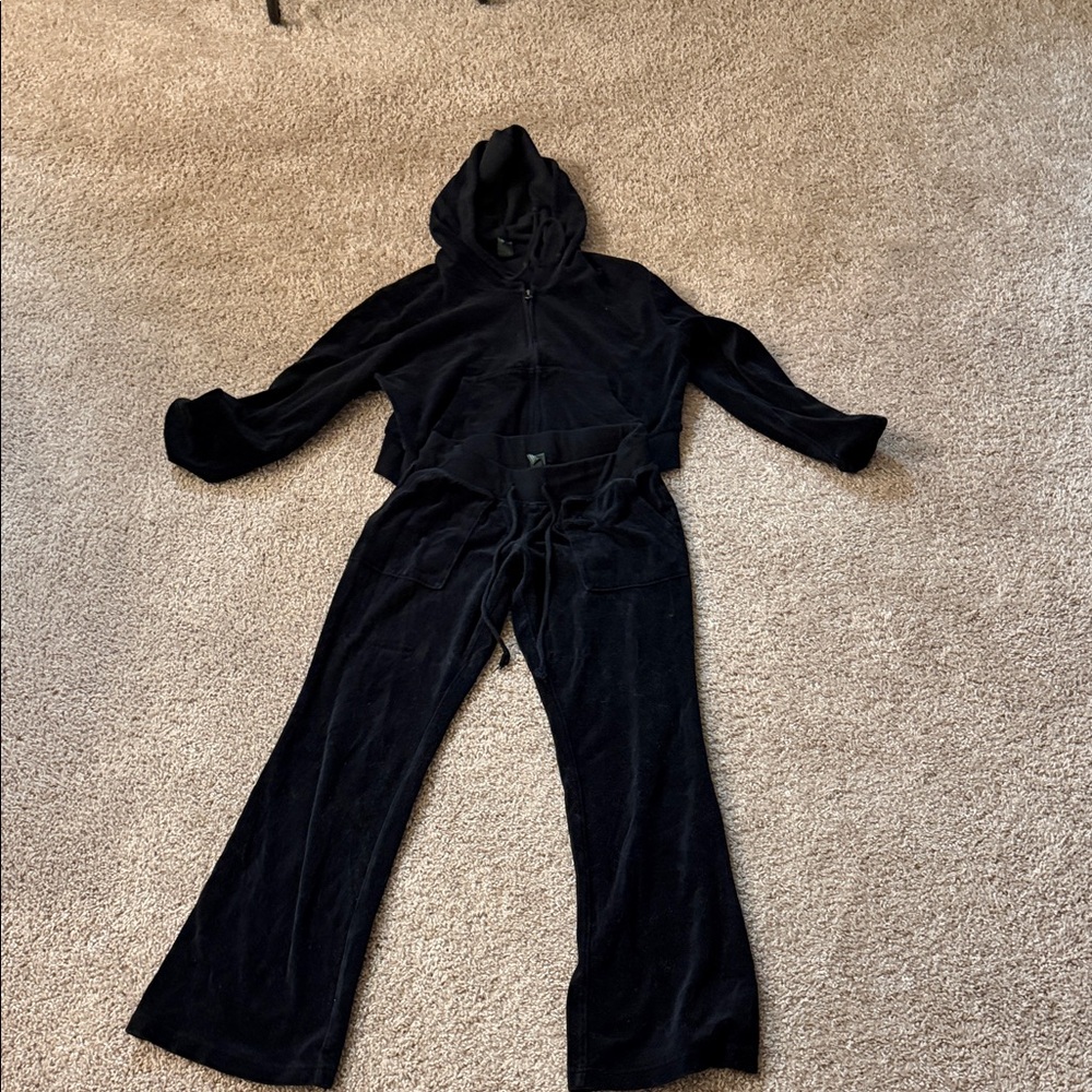 Wild Fable Black Hooded Jumpsuit